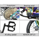 KOSDA KSD-8 Foldable Bicycle 20-inch 8-speed Electroplated Aluminum Alloy Double Disc Brake Bicycle