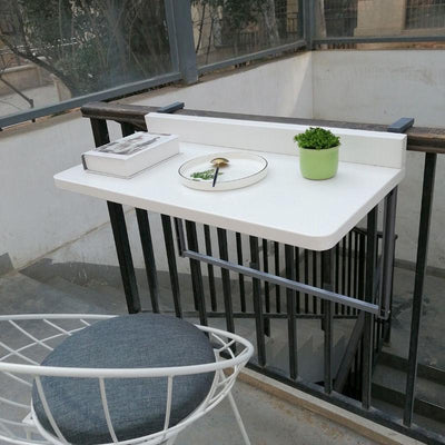 Balcony hanging table railing metal aluminum alloy hanging folding table modern home bar wall