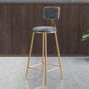 Bar Stool Home Light Luxury Backrest High Chair Nordic Iron Bar Chair