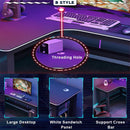 【2022 NEW】E-sports Gaming Table Computer Table With RGB Lighting Home Ergonomic Study Table Study