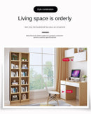 Floor Wall Bookshelf White Economical Sofa Modern Simple Narrow Corner Slit Shelf Small Bookcase