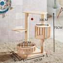 Large and Medium-sized Solid Wood Sisal Climbing Cat's Nest Wooden Four Seasons Universal Scratch