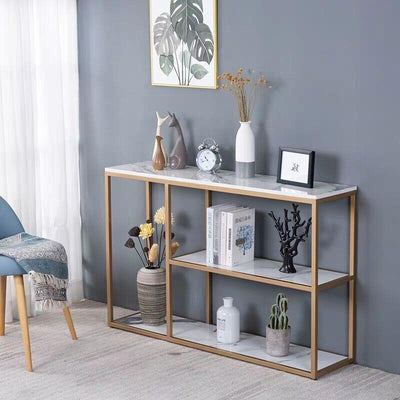 Minhe Furniture Northern Europe Marble Hall Hallway Cabinet Modern Simple Floor-mounted Storage Rack