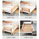 Baby Bed Widened Bedside Solid Wood Children's Crib Stitching Big Bed Children's Single Bed