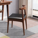 Solid Wood Dining Chair Nordic Simple Back Home Computer Desk Ox Horn Chair Stool Light Luxury