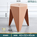 【BUY 3 GET 1 FREE】Stackable Small Stool Durable Solid Color Plastic Stool Thickened Dining Chair