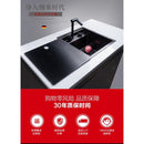 Hidden Bar Sink Kitchen Invisible Handmade Single Slot with Lid Zhongdao Small Basin Stainless Steel