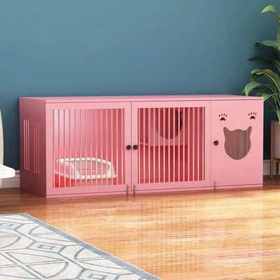 Byto Solid Wood Cat Cabinet Luxury Villa Cage Cat Cabinet Multi-layer Pet Cabinet