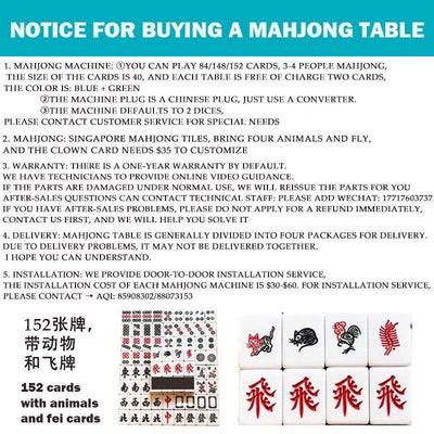 Fully Automatic Mahjong Table Household Electric Foldable Table Roller Coaster Intelligent Silent