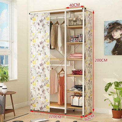 🔥🔥【Ready Stock】Bedroom Locker Cloakroom Double-decker Hanger Simple Style Home Open Floor-to-be