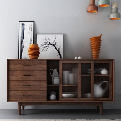 YSHF Kitchen Storage Cabinet Wood Modern Living Nordic Dining Solid Cupboard Room Simple Light