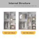 Kinbolee Wardrobe Sliding Door Solid Wood Wardrobe Multi-smell Nordic Sliding Door Wardrobe