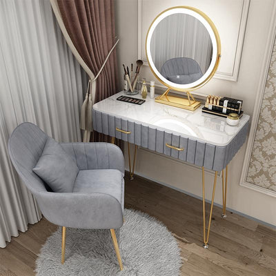 SEVEN Kiwifruit Nordic Dressing Table Bedroom Modern Simple Net Red Ins Style Marble Dressing Table