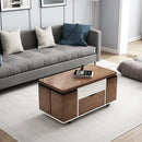 Simple Lifting Tea Table Dual-use Living Room Small Multi-functional Folding Coffee Table Telescopic