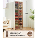 Foldable Shoe Cabinet Free Installation Plastic Shoe Box Rack Household Door Dust-proof Shoe Storage