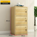 AUSITUR Simple Bookshelf Locker Bookcase Small Children's Minimalist Storage Cabinet for Balcony