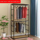 Frame Clothing Shop Display New Home Iron Double-decker Display Cabinet Floor Clothes Shelf Hanger