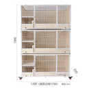 Pet Supplies Cabinet Breeding House Foster Cage Cat Three-layer Solid Wood Large Multi-storey Villa