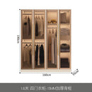 GM Luxury Wardrobe Home Bedroom Nordic Light Luxury Modern Simple Economical Glass Cloakroom Storage