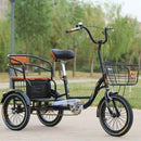 Yashidi🔥Tricycle Adult Bicycle Middle And Old Age Scooter Household Double Old Man Human Bike