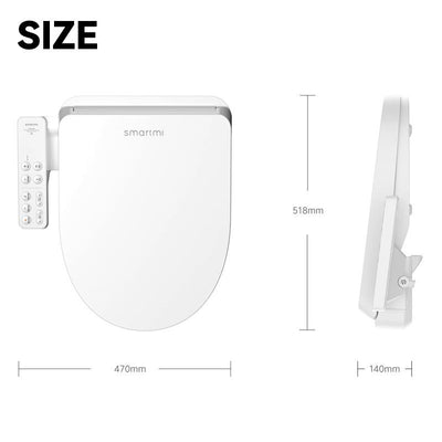 K.T Smart Toilet Seat Intelligent Toliet Lid Cover Instant Water Heating Electronic Heated Bidet