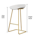 Nordic Bar Chair Bar Stool Gold Iron Stool Modern Simple Home High Chair