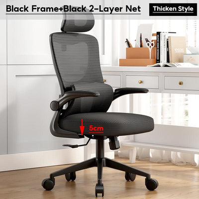 Mesh Office Chair Ergonomic Computer Chair Office Chair High-back 160-185cm Reclining 90-125°