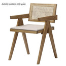 Nordic Solid Wood Armrest Dining Home Backrest Designer Leisure Chandigaral Pj Rattan Chair