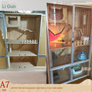 Pazazz Real Wooden Cage Villa Apartment Home Oversized Multi-storey Indoor Cat House with Toilet