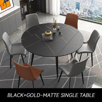 Retractable Slate Dining Table Round/Square Table Meeting Table Household Scratch And High