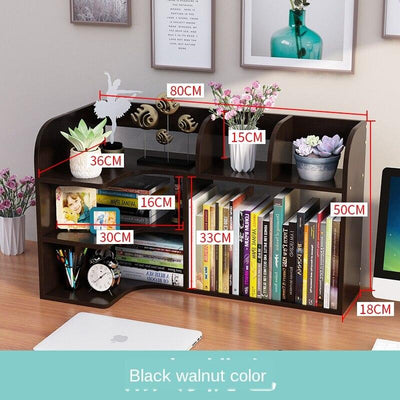 Desk Small Bookshelf on Simple Office Desktop Rack Multi-layer Student Dormitory Storage Children