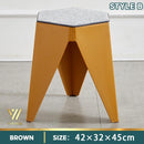 【BUY 3 GET 1 FREE】Stackable Small Stool Durable Solid Color Plastic Stool Thickened Dining Chair