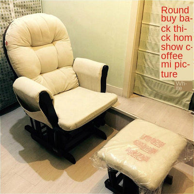 SENBIJU European Solid Wood Rocking Pregnant Nursing Elderly Rattan Adult Leisure Nap Chair Lazy