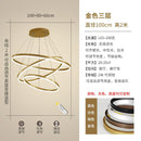 HJFA Living Room Chandelier Modern Simple Light Luxury Duplex Staircase Hall Golden Circle Circular