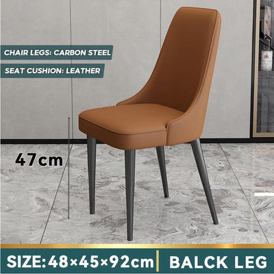 Dining Chair Household Modern Simple Restaurant Chair Back Leisure Iron Dining Table Chair