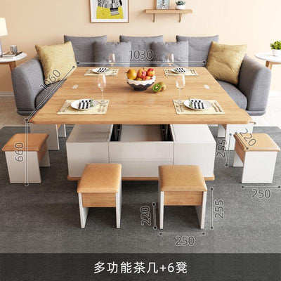 AUSITUR Lifting Coffee Table Living Room Multifunctional Coffee Table Small Apartment Folding Lift