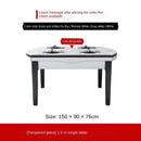 Marble and Chair Combination Modern Simple Telescopic Folding Variable Round Dining Table Solid Wood