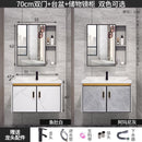 K.T Aluminum Alloy Mirror Cabinet Bathroom Cabinet Combination Small Cabinet Bathroom Integrated