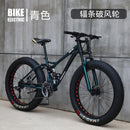 Mountain Bicycle Adult Off-roader Beach Snow Bike 4.0 Tire Male and Female Student Variable Speed