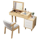 Nordic Dressing Table Simple Solid Wood Dressing Table Multi Functional Flip Bedroom Cabinet Small