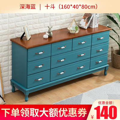 Solid Wood Simple Modern Living Room Bedroom Locker Special Price American Chest of Drawers Storage