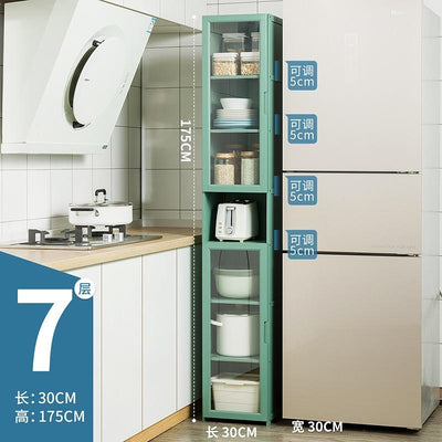 Kitchen Cabinet Multi-layer Kitchen Rack Bedroom Bookshelf Cabinet Home Sideboard Cabinet