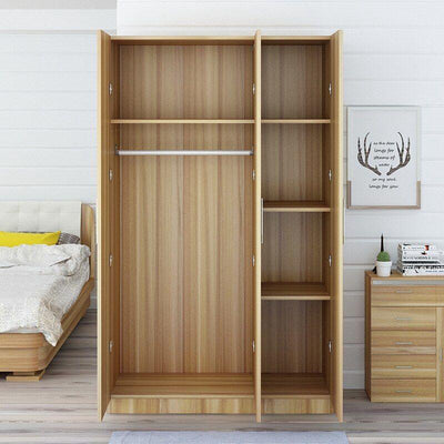 Wooden Stylish Wardrobe Atmospheric Bedroom Black Walnut Cabinet Solid Wood Double Door Simple Black