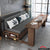ARTISAM Sofa Bed Solid Wood Foldable Storage Sofa Bed Living Room Sitting And Lying Simple Push-pull
