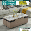 ARPER Foldable Coffee Table Marble Blister Folding Tempered Glass Side Table Household Dining Table