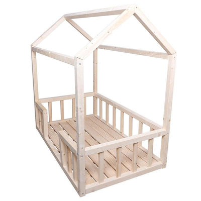 Nordic Children's Bed Floor-to-ceiling Bed 5 X 5cm Wooden Frame House Bed Custom-made Shake Sound