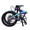 KOSDA KSD-5 Foldable Bicycle 20-inch 9-speed Variable Speed Bike Plating Aluminum Alloy Frame Super