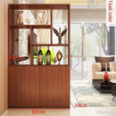 Solid Wood Storage Cabinet Hall Entrance Door Screen bookshelf Partition Space Saver Display Rack