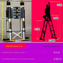 Thickened Aluminum Alloy Multi-function Telescopic Engineering Ladder Portable Herringbone Household