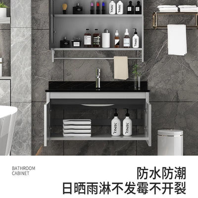 LAL Bathroom Cabinet With Mirror Cabinet Ceramic Basin Bathroom Vanity Cabinet Toilet Luxury Basin